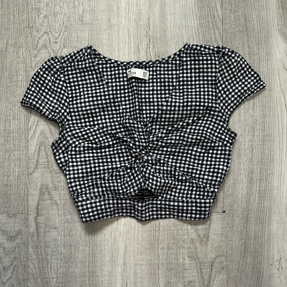 Hollister gingham croptop